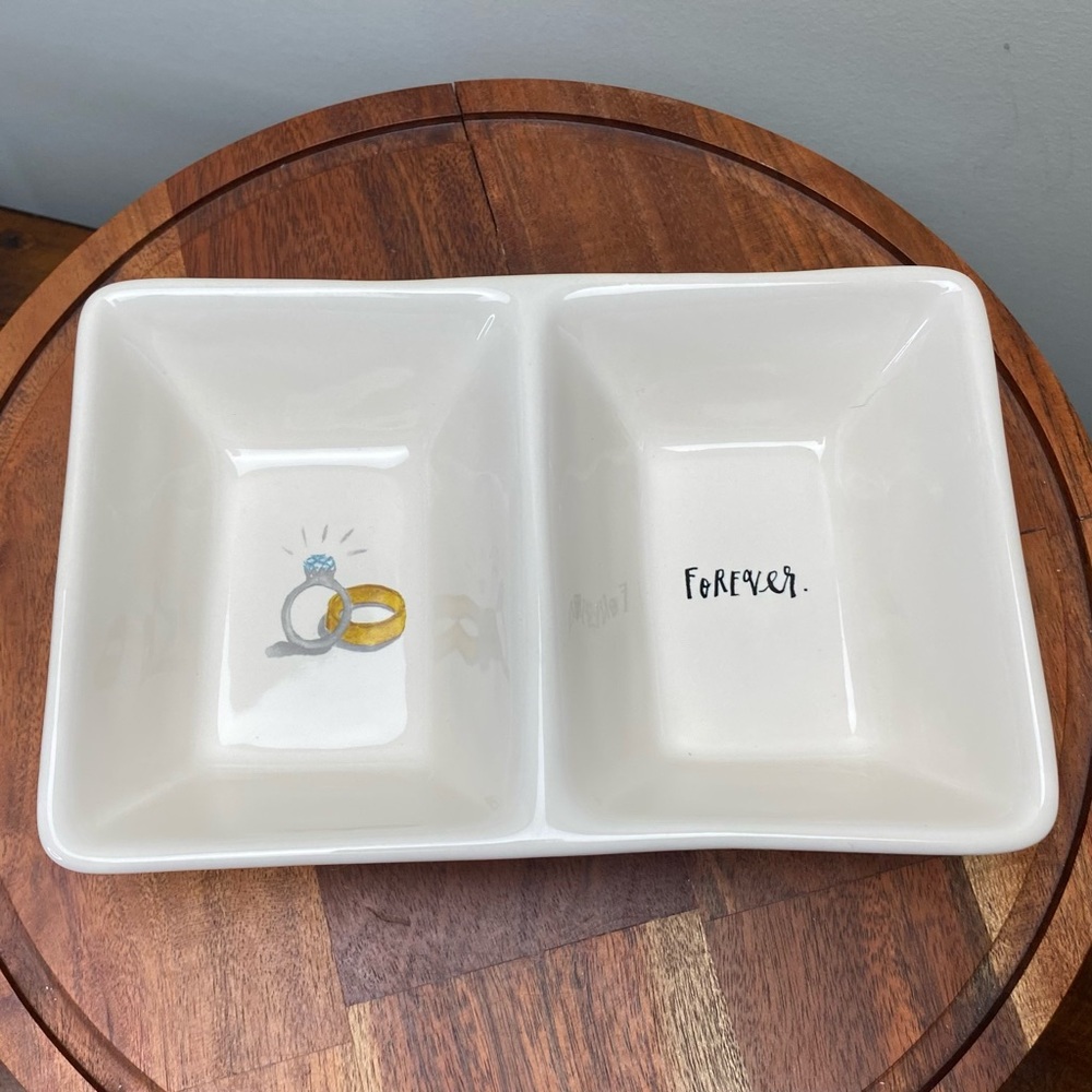 RAE DUNN FOREVER Wedding Ring Dish